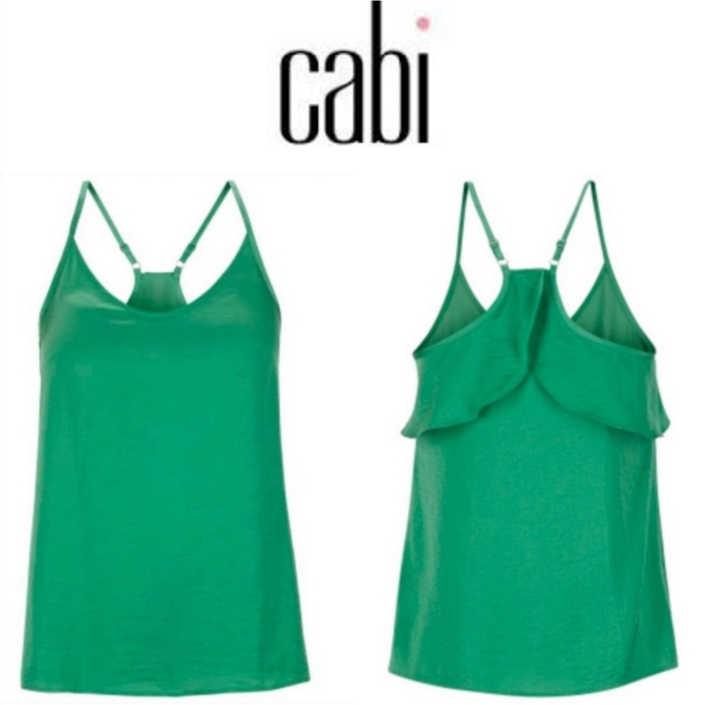 XS CAbi Park Racerback Green Verdant Tank Top